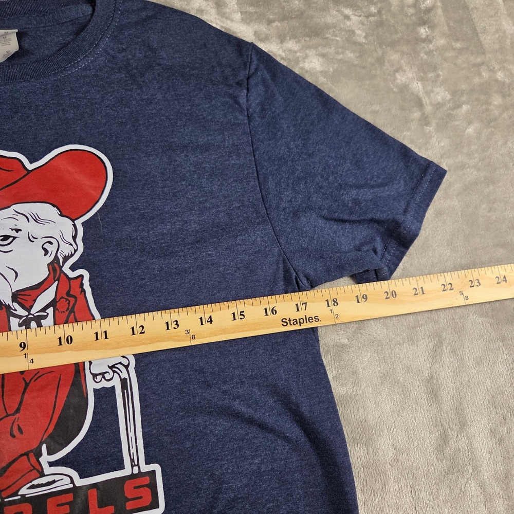 Ole Miss Rebels Colonel Reb Graphic T-Shirt Navy Heather Medium NCAA Gameday - Picture 4 of 5